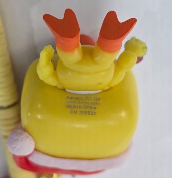 Handmade Yellow Chick Keychain Bag Charm Reworked Vinyl Figure One of a Kind - Picture 7 of 11